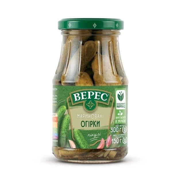 Огірки мариновані Верес с/б 300г